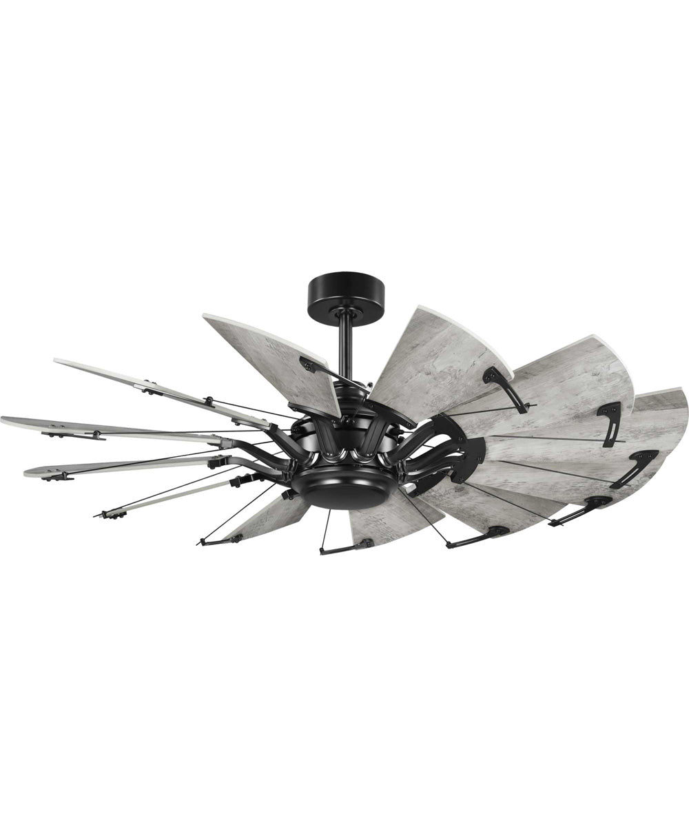 Springer 52-Inch 12-Blade DC Motor Windmill Ceiling Fan Matte Black