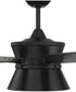 52" Dominick 3-Light Ceiling Fan Flat Black