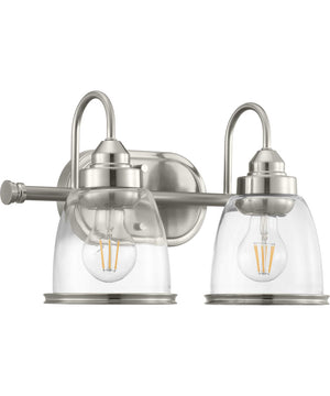Saluda 2-Light Bath & Vanity Brushed Nickel