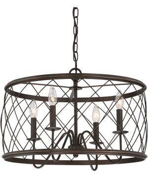 Dury 4-light Pendant Palladian Bronze