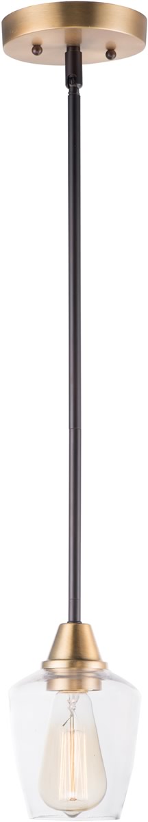 5"W Goblet 1-Light Mini Pendant Bronze / Antique Brass