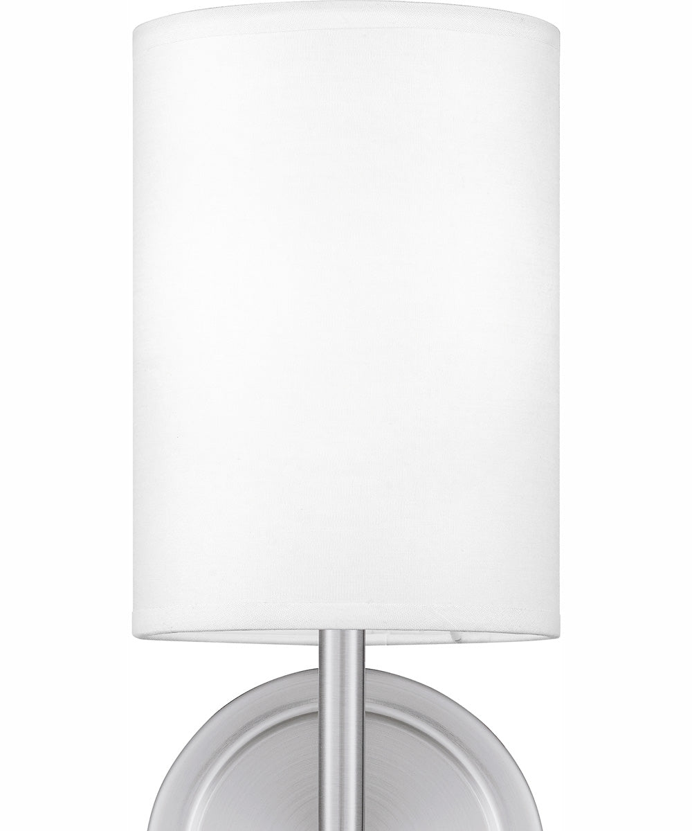 Quoizel Wood Small 1-light Wall Sconce Antique Polished Nickel