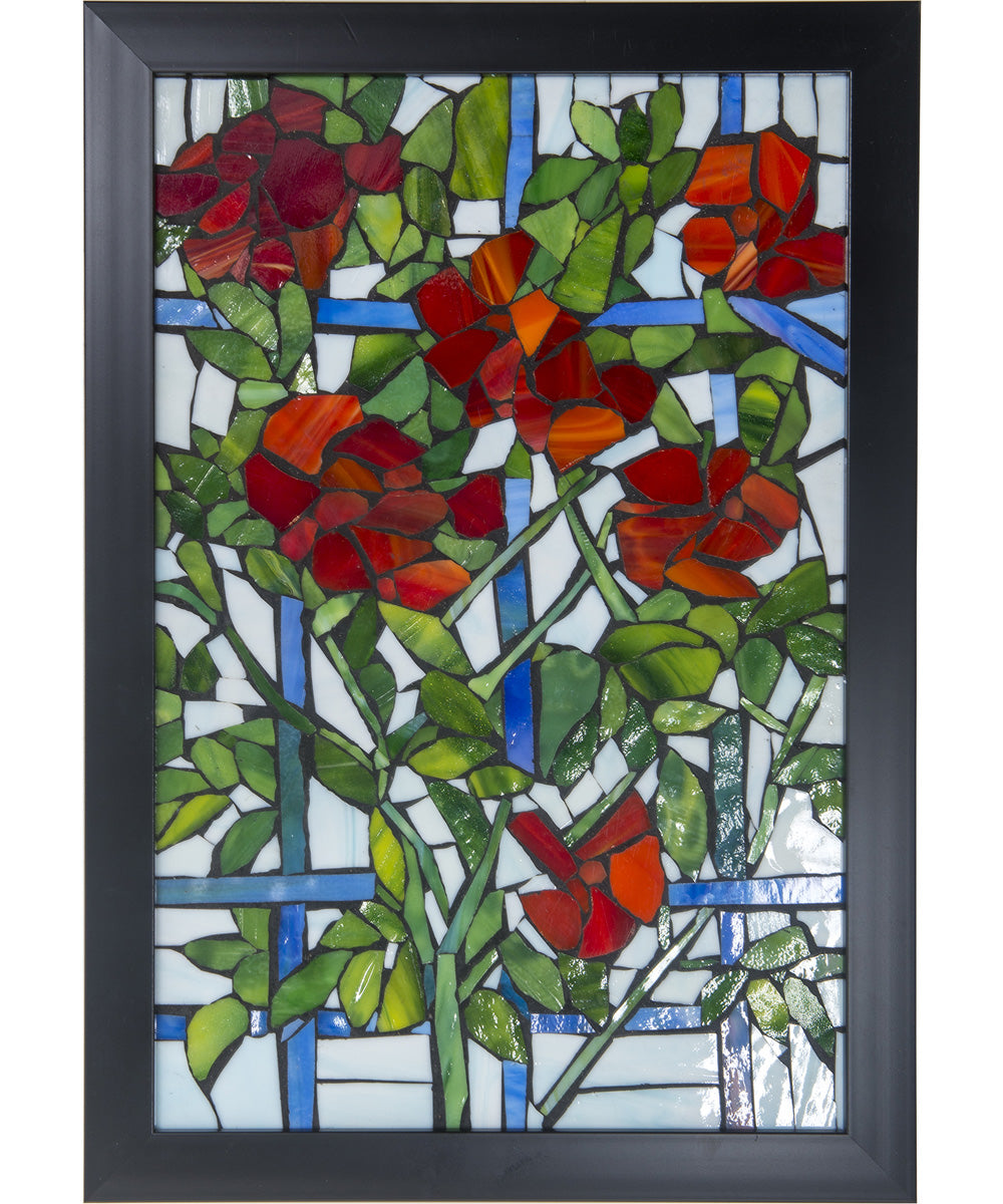 Passion Mosaic Art Glass Framed Panel