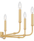 Abner 8-light Chandelier Aged Brass