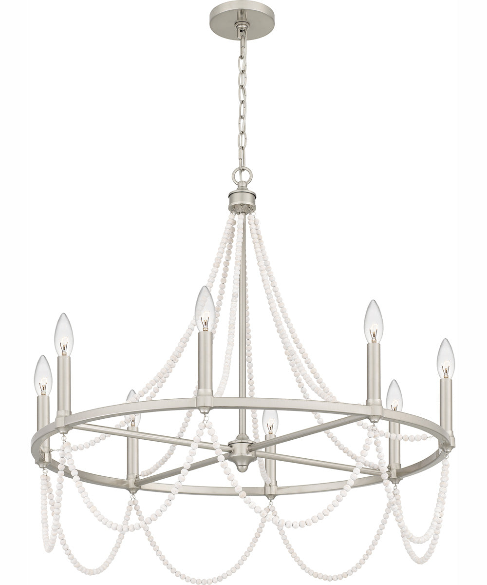 Brigitta 8-light Chandelier Brushed Nickel