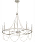 Brigitta 8-light Chandelier Brushed Nickel