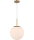 Gaze 1-Light Pendant Satin Brass