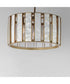 Miramar 3-Light Pendant Capiz / Natural Aged Brass