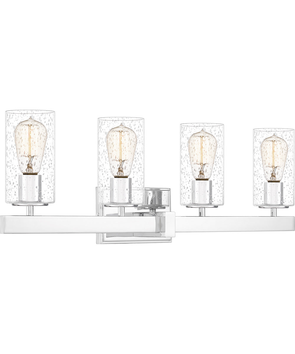 Kirby Extra Large 4-light Bath Light Polished Chrome