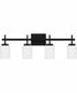 Wilburn Extra Large 4-light Bath Light Matte Black