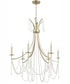 Malin 6-light Chandelier Antique Silver