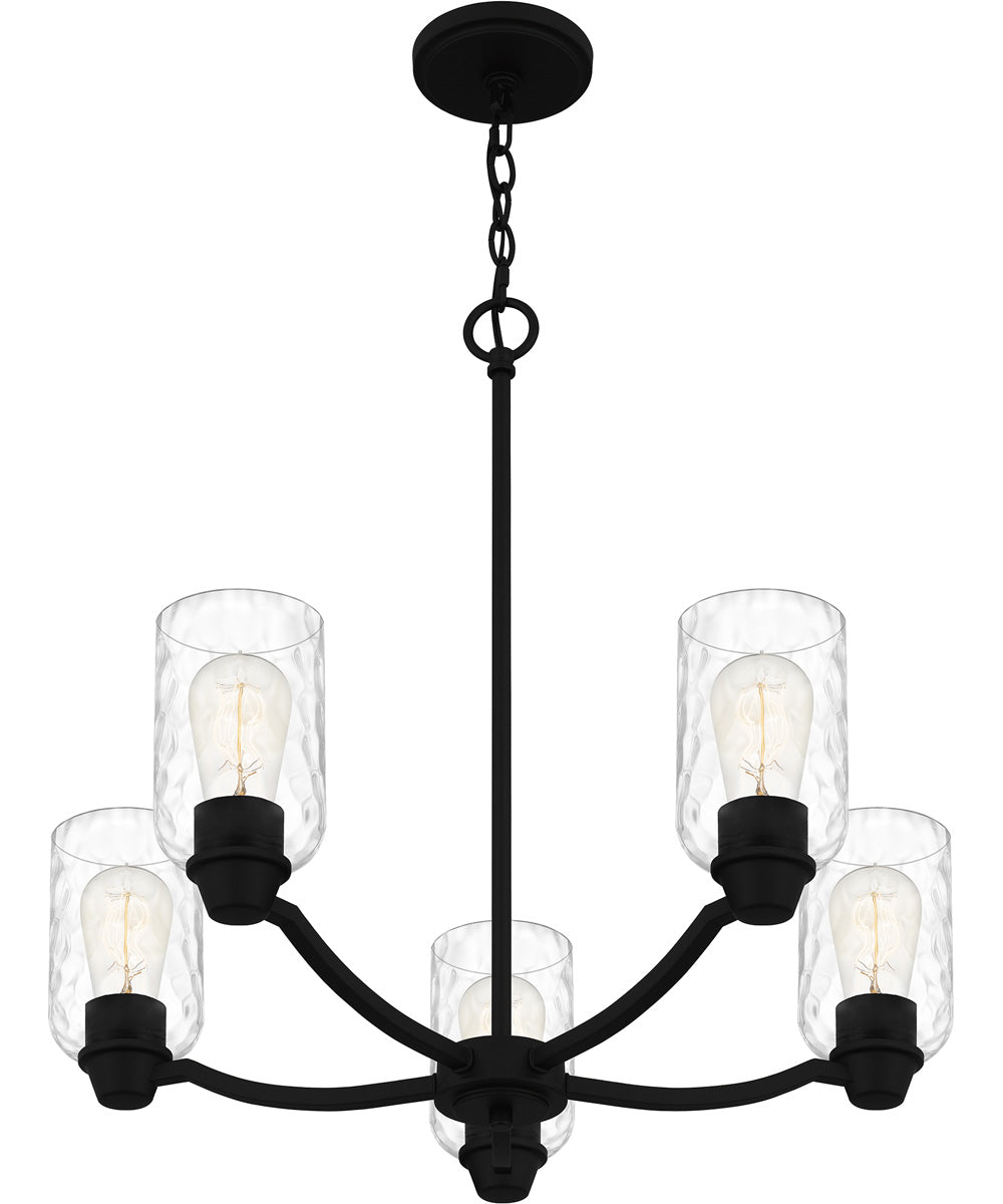 Acacia 5-light Chandelier Matte Black