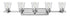 40"W Avon 5-Light Bath Five Light in Chrome with Clear