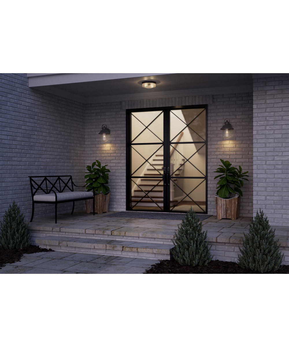 Weldon 1-Light Large Wall Lantern Textured Black