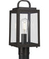 Grandbury 1-Light Transitional Clear Glass Outdoor Post Light Antique Bronze