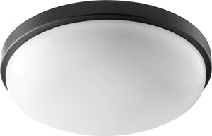 15"W 1-light LED Ceiling Flush Mount Noir