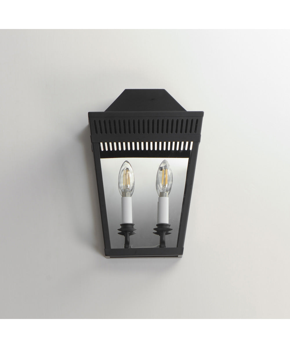 Oxford Outdoor 2-Light Wall Sconce Black