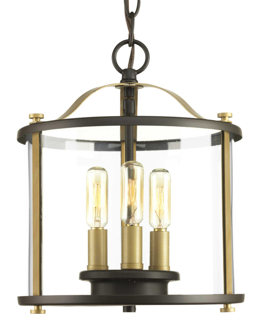 Squire 3-Light Semi-Flush Convertible Antique Bronze