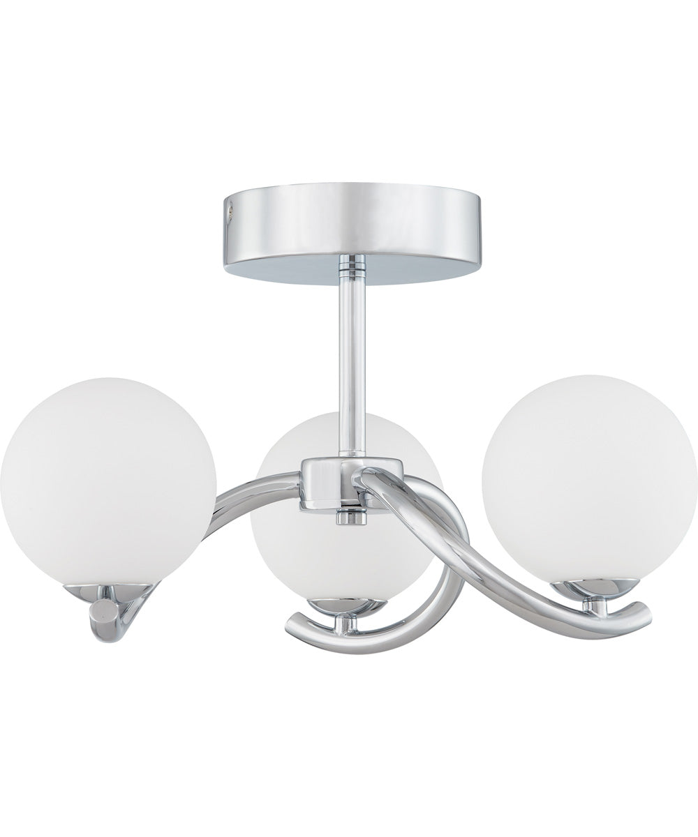 Essence 3-light Semi Flush Mount Polished Chrome