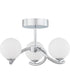 Essence 3-light Semi Flush Mount Polished Chrome