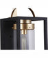 Neo 1-Light Outdoor Wall Lantern Midnight Satin Brass