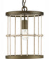 Lattimore 1-Light Pendant Aged Brass