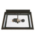 Leighton 3-Light Outdoor Flush Rain or Shine - Oiled Bronze