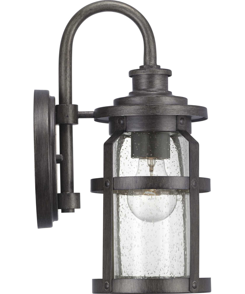 Haslett 1-Light Small Wall Lantern Antique Pewter