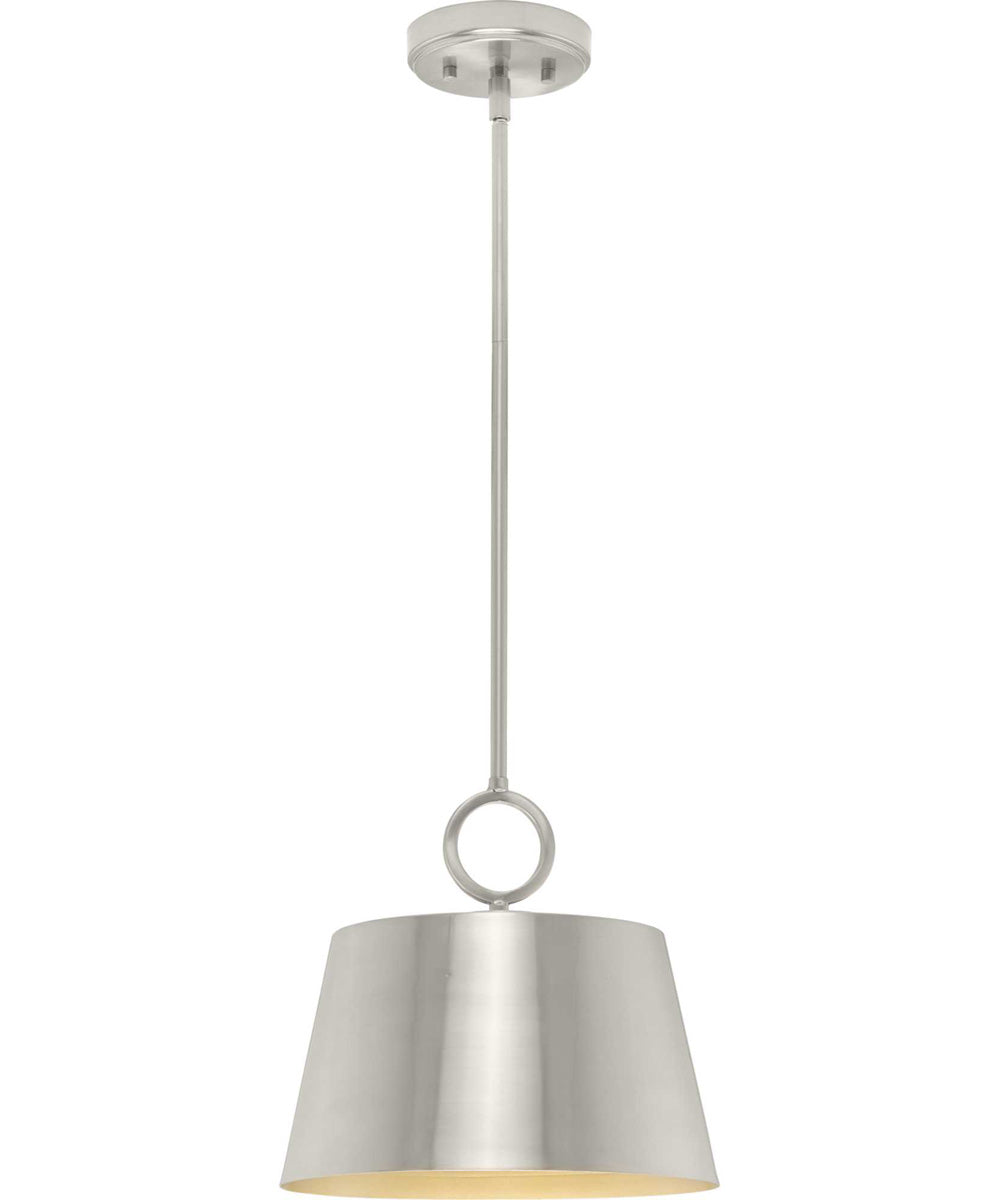 Parkhurst 1-Light New Traditional Metal Pendant Light Brushed Nickel