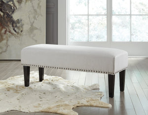 19"H Beauland Accent Bench Ivory
