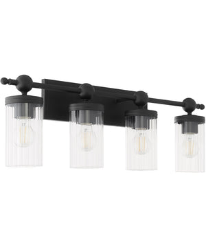 Tamara Day's Lee Boulevard 4-light Bath Vanity Light Matte Black