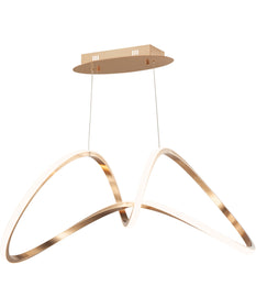 Perpetual LED Pendant Brushed Champagne