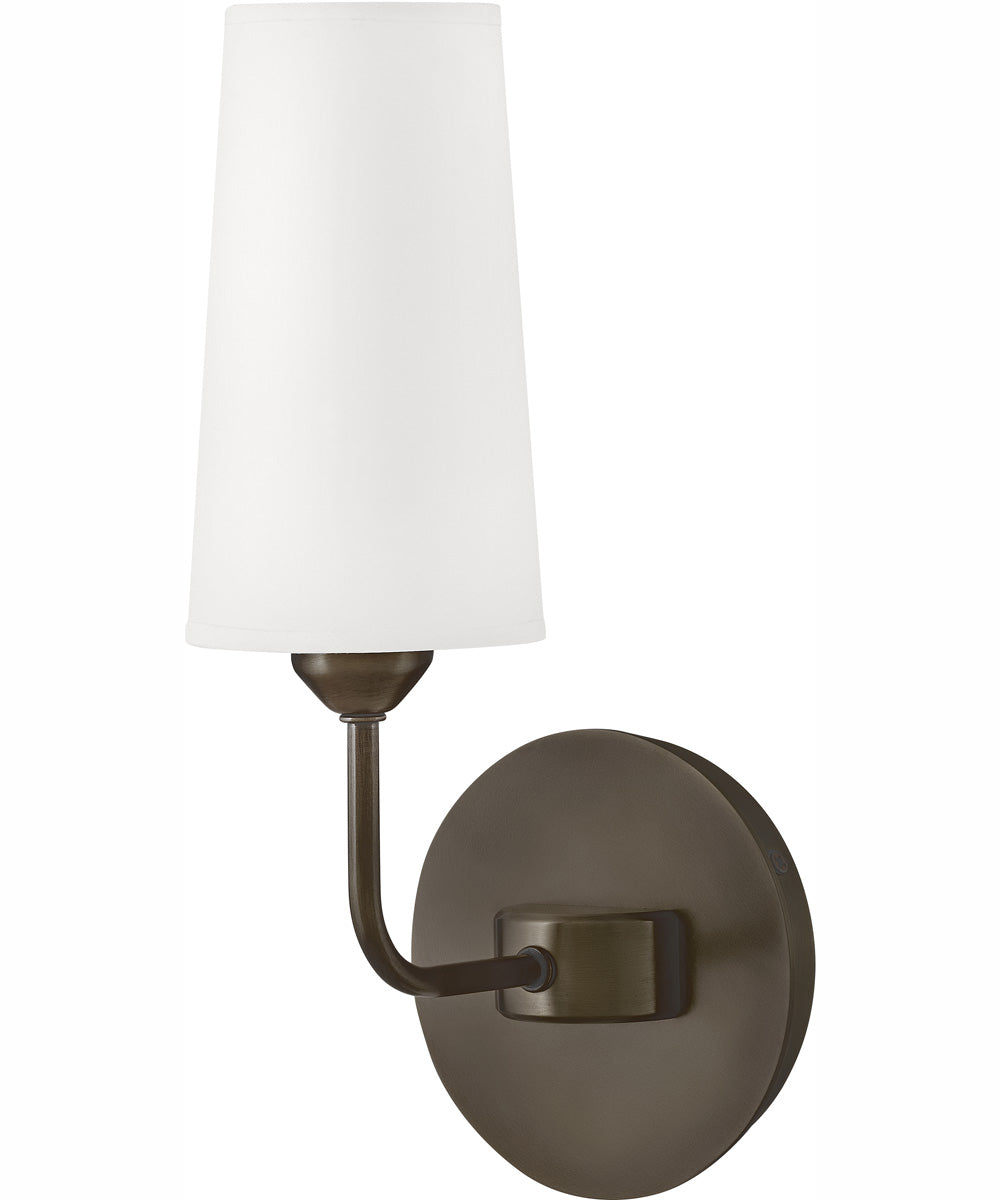 Lewis 1-Light Single Light Sconce in Black Oxide