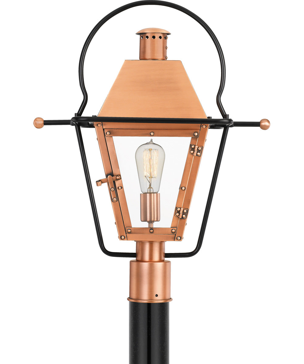 Rue De Royal Large 1-light Outdoor Post Light Aged Copper
