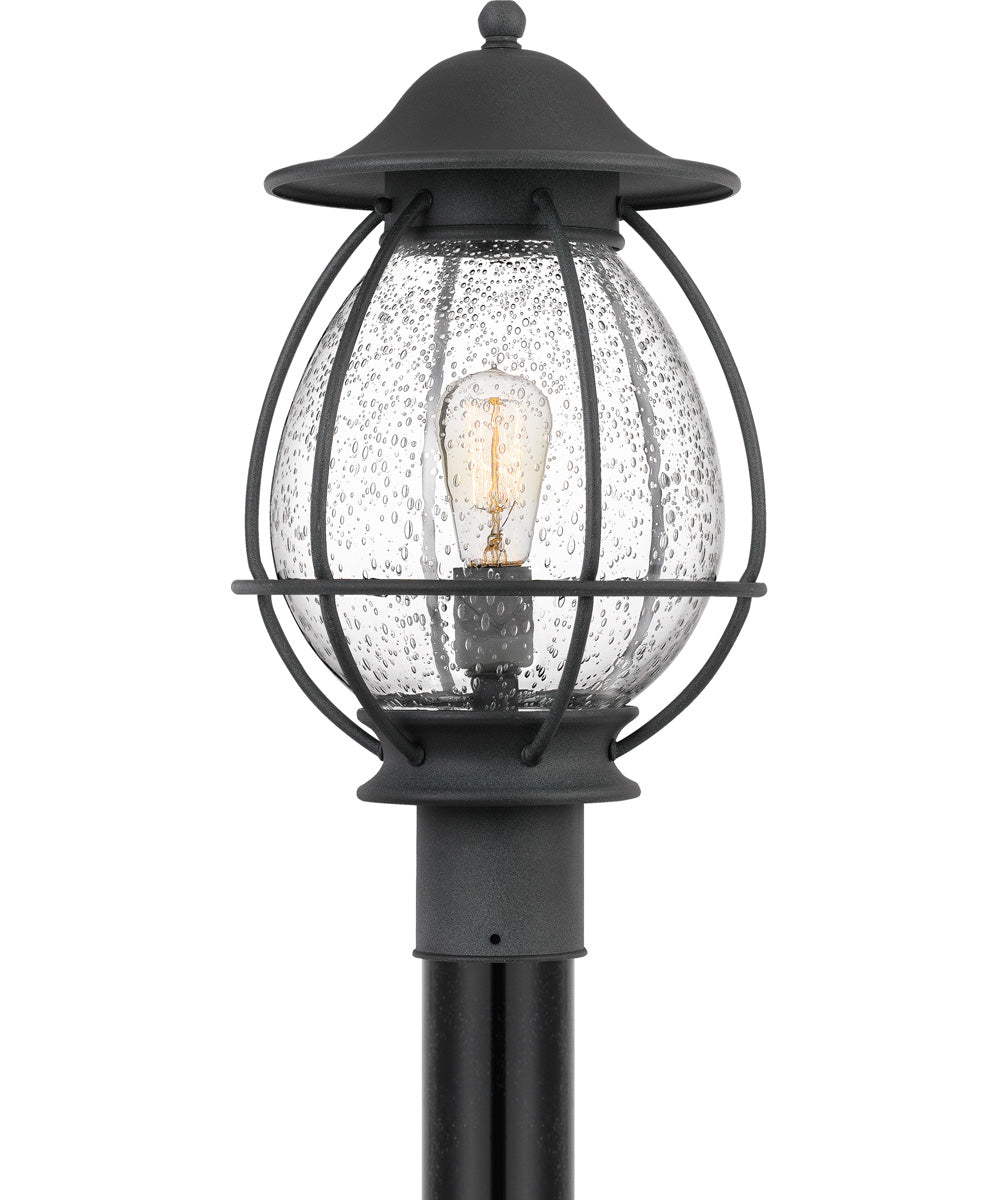 Boston Large 1-light Outdoor Post Light Mottled Black
