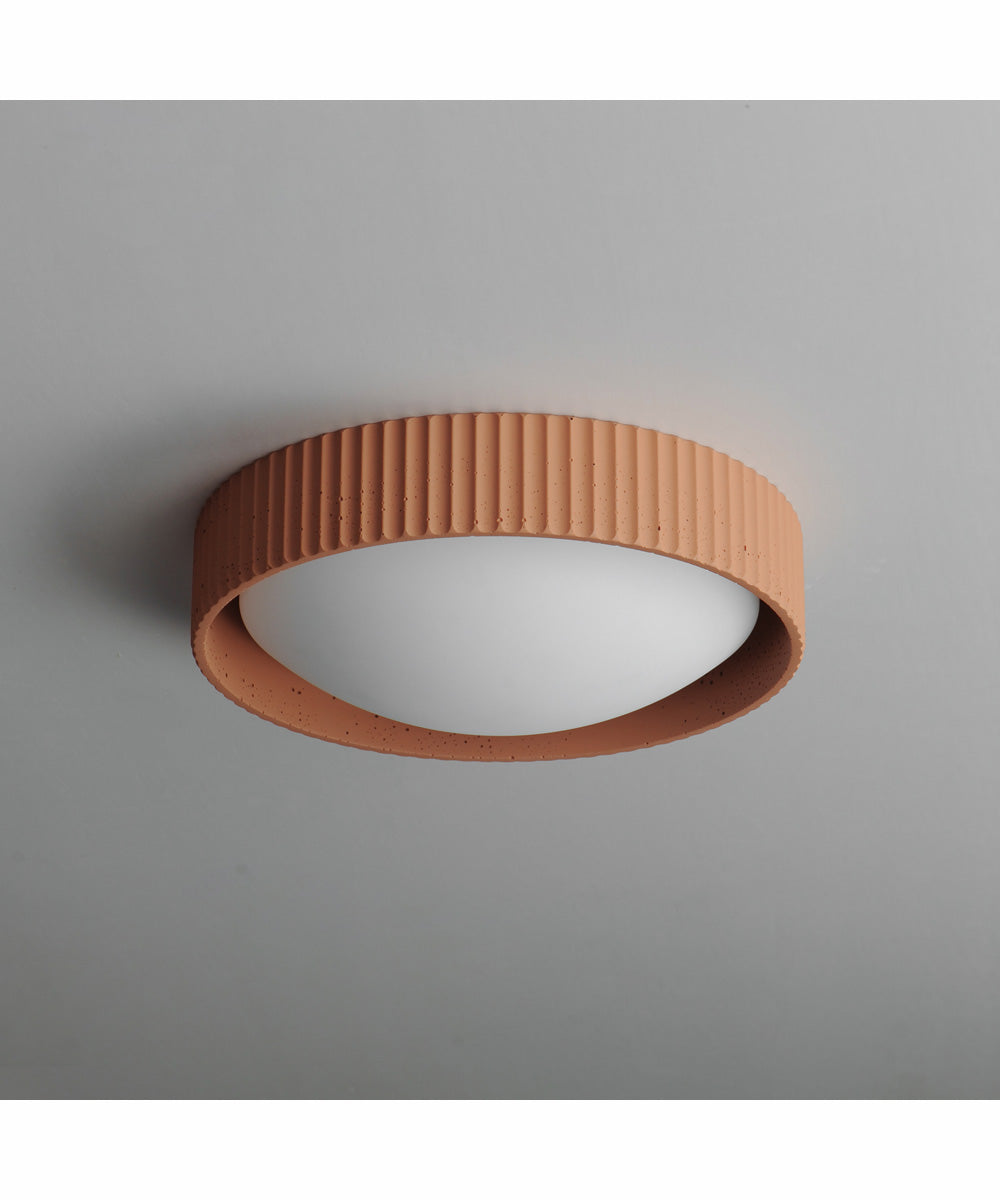Souffle 14 inch LED Flush Mount Terra Cotta