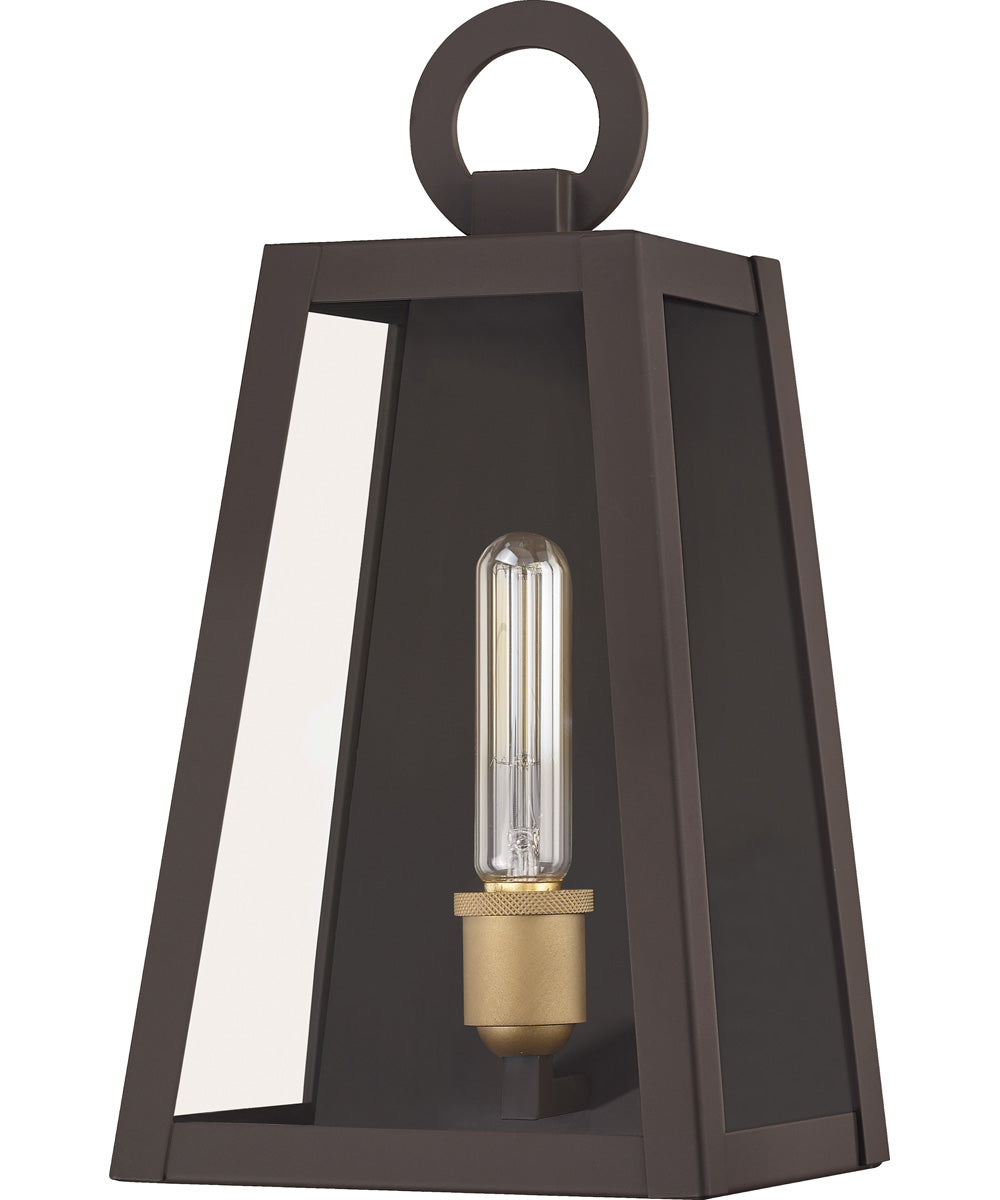 Poplar Point Medium 1-light Outdoor Wall Light  Coastal Armour Aluminum Old Bronze