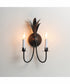 Paloma 2-Light Sconce Anthracite