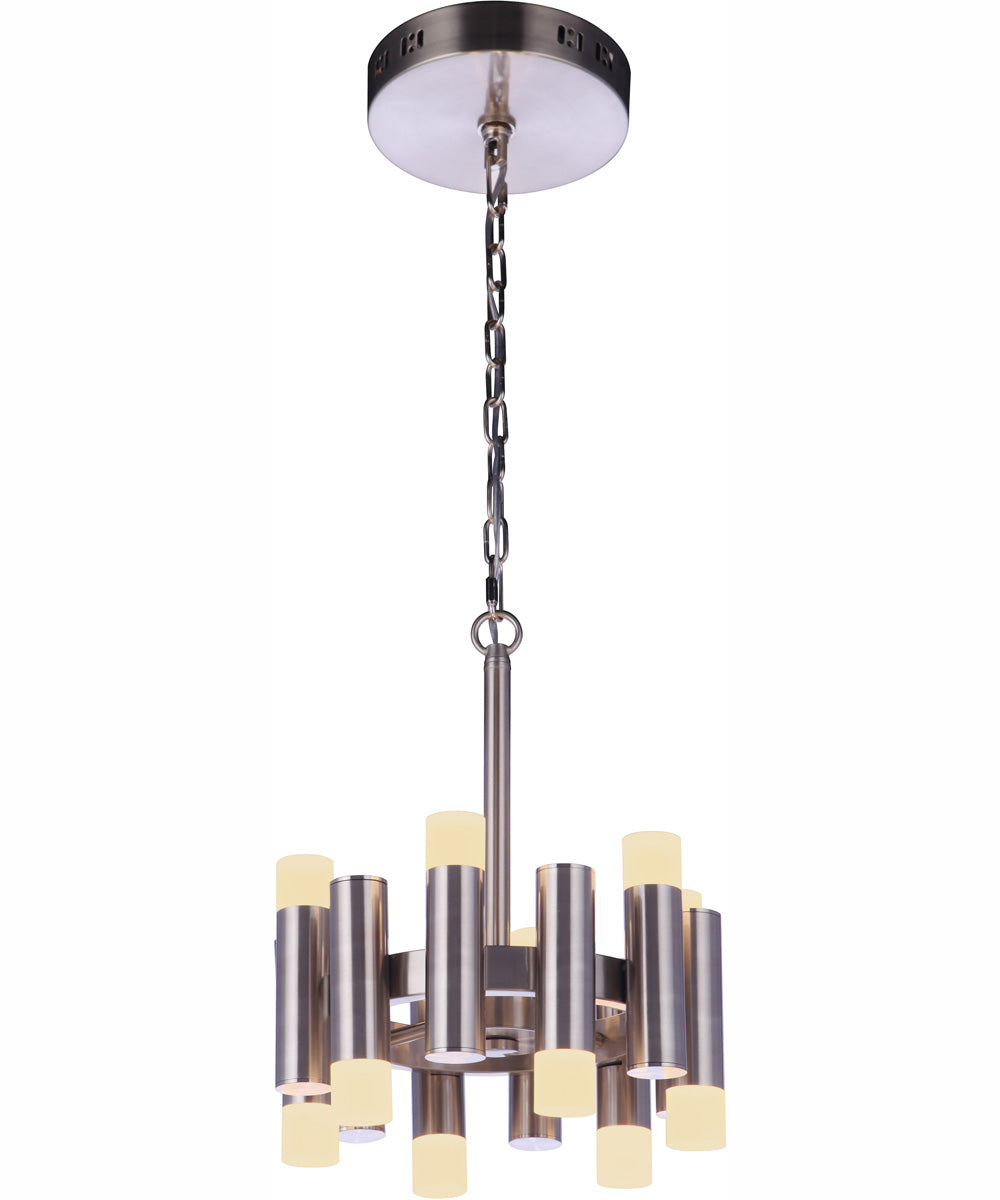 Simple Lux 12-Light Convertible Semi Flush Brushed Polished Nickel