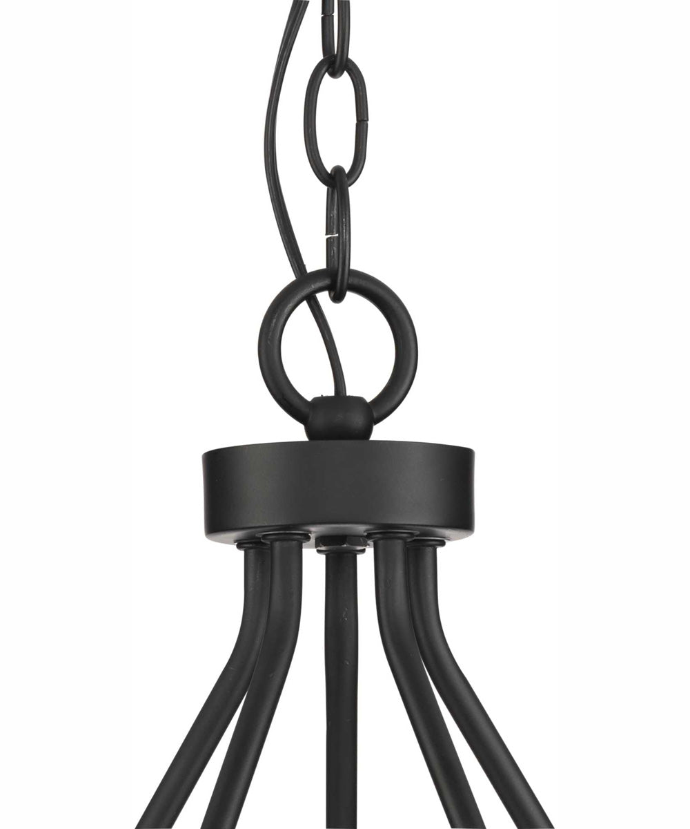 Breckenridge 5-Light Rustic Farmhouse Chandelier Matte Black