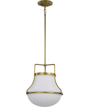 Valdora 1-Light Pendant Natural Brass