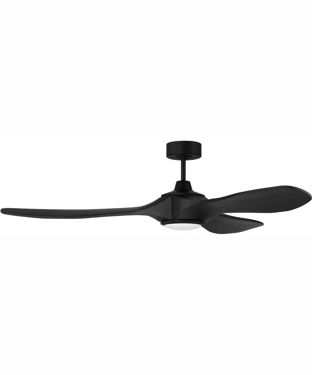 60" Envy 1-Light Indoor/Outdoor Ceiling Fan Flat Black