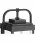 Walcott 1-Light Modern Farmhouse Outdoor Post Lantern Textured Black