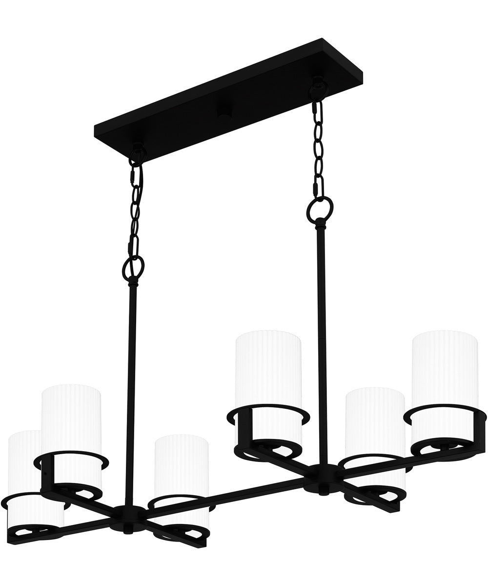 Seymour Medium 6-light Island Light Matte Black