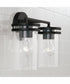 Fuller 2-Light Vanity Matte Black