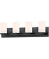 Lateral 4-Light Bath Vanity Black