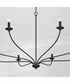 Dolan 8-Light Chandelier Matte Black