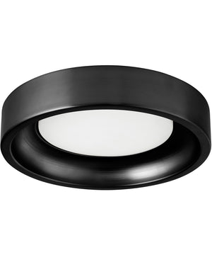 Zeus 1-light LED Patio Ceiling Fan Light Kit Matte Black