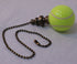 Tennis Ball Ceiling Fan Pull, 2.25"h with 12" Antiqued Brass Chain