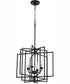 Hammond 4-light Pendant Textured Black